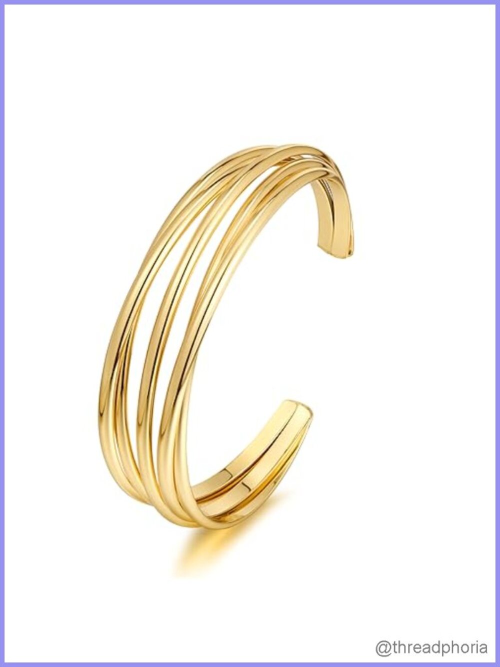 Women's Chunky Multi-layer Wire Cuff Bracelet